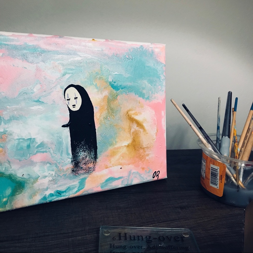 No Face hand painted